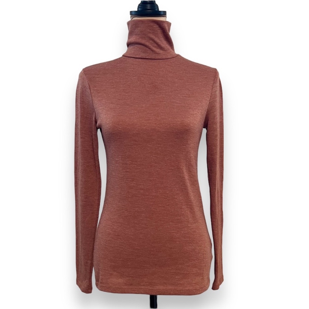 3/$30 A New Day Long Sleeve Turtleneck Shirt Blush Pink S/Small Lightweight